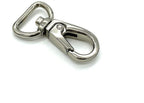 Push-Gate Swivel Snap Hook, Round Eye (3/4", 4.4cm)