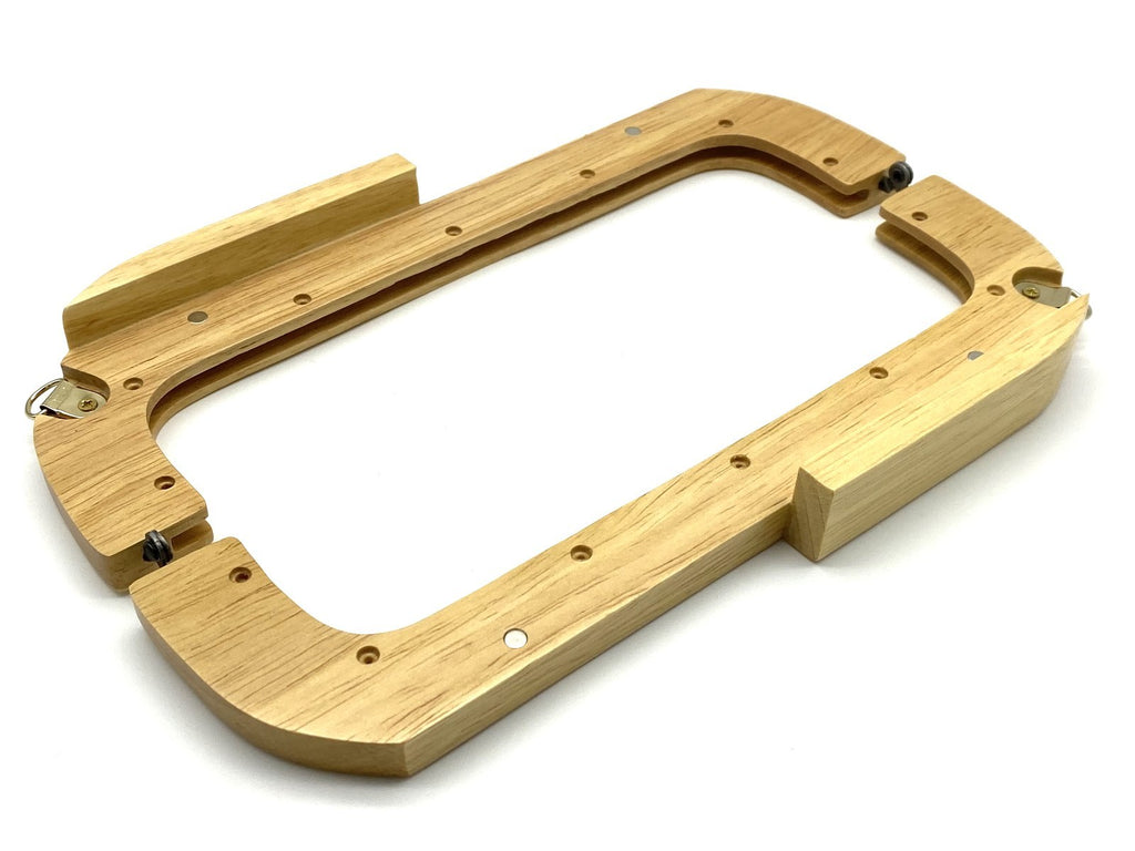 Rectangle Wood Purse Frame with Chain Loops, 10"