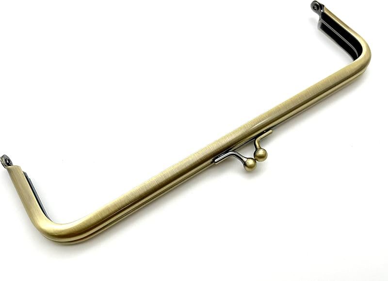 Rectangle Glue-In Kiss-Lock Purse Frame, 7" x 2" (18 x 5 cm)