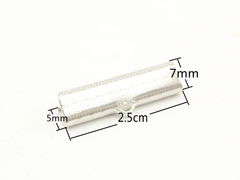 Ribbon End Crimp Clamp with Loop