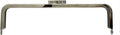 Rectangle Glue-In Purse Frame, 7" x 2" (18 x 5 cm) - Flat Clasp (No Balls)