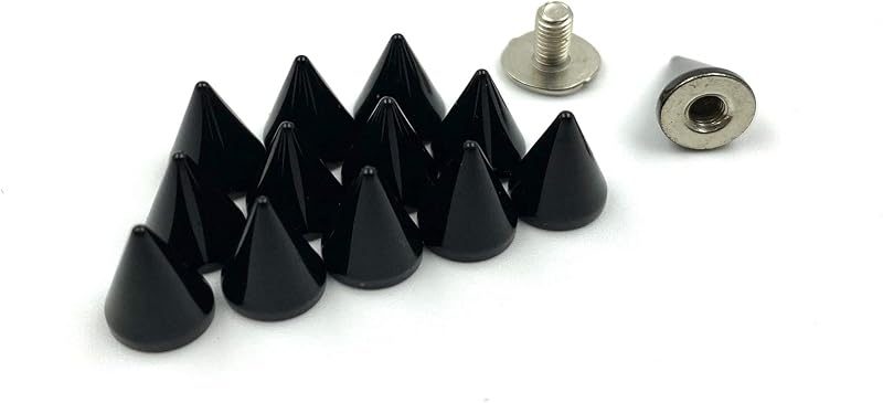 Zinc Alloy Screw in Bullet Rivet Spike Studs Spots for Leather Bag Making Clothing Shoes