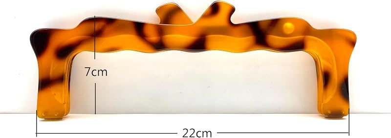 Rectangle Acrylic Purse Frame, Screw-In, 8 3/4" x 3" (22 x 7.5 cm)