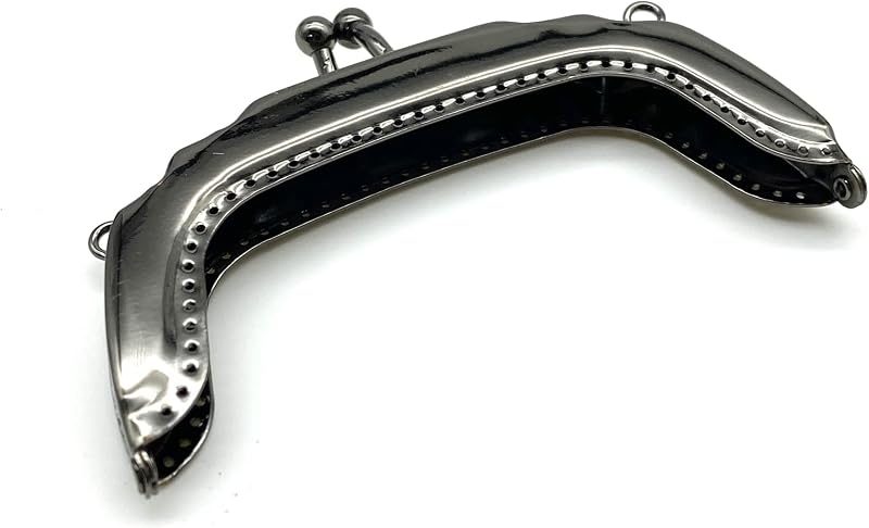 Rectangle Vintage Embossed Sew-In Kiss-Lock Purse Frame