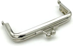 Rectangle Glue-In Kiss-Lock Purse Frame, 3 3/8" x 1 5/8" (8.5 x 4 cm)