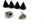 Zinc Alloy Screw in Bullet Rivet Spike Studs Spots for Leather Bag Making Clothing Shoes