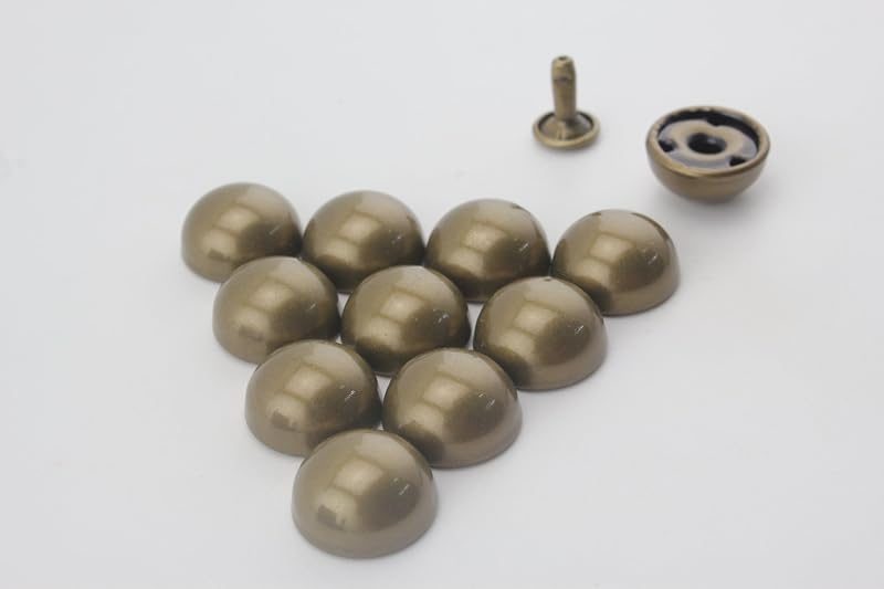 Dome Riveted / Soild Brass Double Cap Rivet Studs Leather Rivet for Bag Making Clothing Shoes