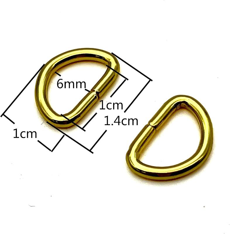 D Shape Rings Semi-Circular D ring buckles Non-Welded / iron for webbing straps bags purse belt Dog Collars hardware…