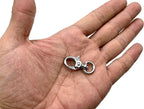 Mini Oval Trigger Clasp, Swivel Round Eye (8mm)