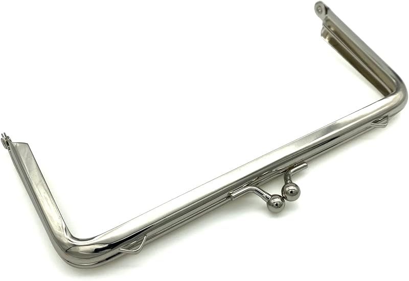 Rectangle Glue-In Kiss-Lock Purse Frame, 5 1/2" x 2 3/8" (14 x 6 cm)
