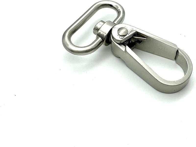 Flat-Gate Swivel Snap Hook, Oval Eye