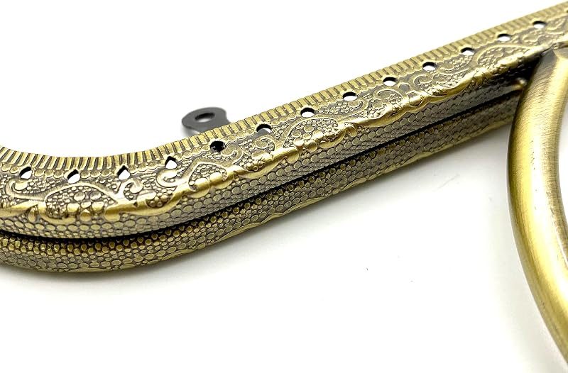 Rectangle Sew-In Kiss-Lock Purse Frame, 8 1/2" x 2 3/4" (21.5 x 7 cm)