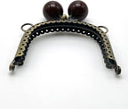 Color-Ball Sew-In Kiss-Lock Purse Frame, 8 x 6 cm