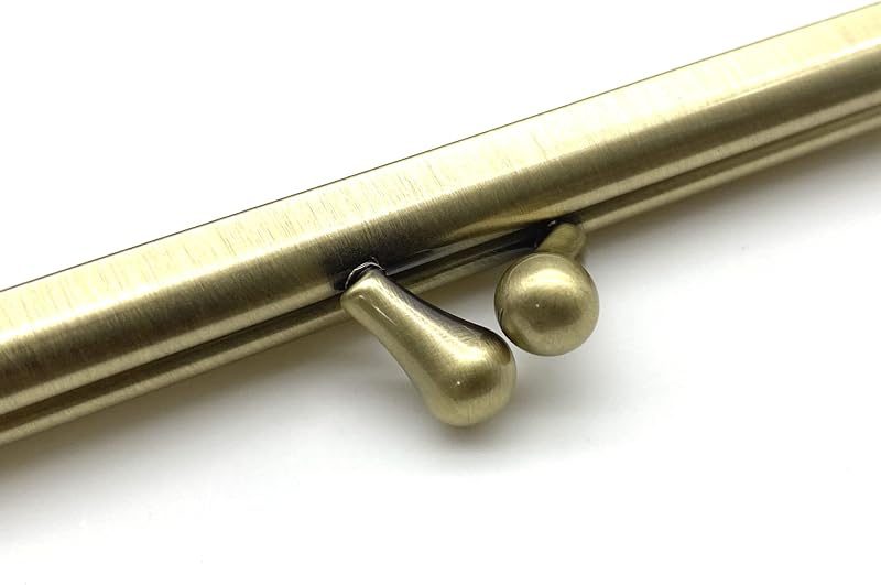 Rectangle Glue-In Kiss-Lock Purse Frame, 7 1/4" x 2" (18.5 x 5 cm)
