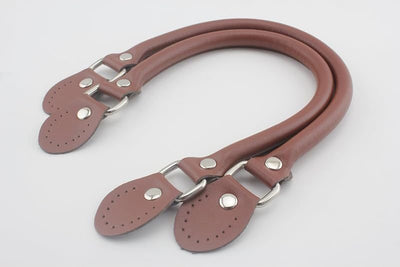 Sew-In Microfiber PU Leather Purse Handles with Alloy Clasps