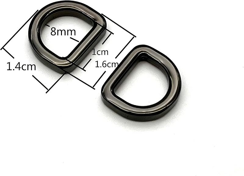 Zinc alloying D Shape Rings Semi-Circular D ring buckles / for webbing straps bags purse belt Dog Collars hardware…