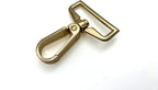 Flat-Gate Swivel Snap Hook, Wide Rectangle Eye