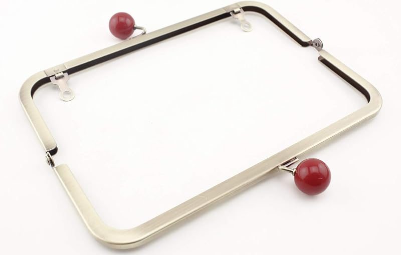 Color-Ball Glue-In Kiss-Lock Purse Frame, 20.5 x 7.5 cm